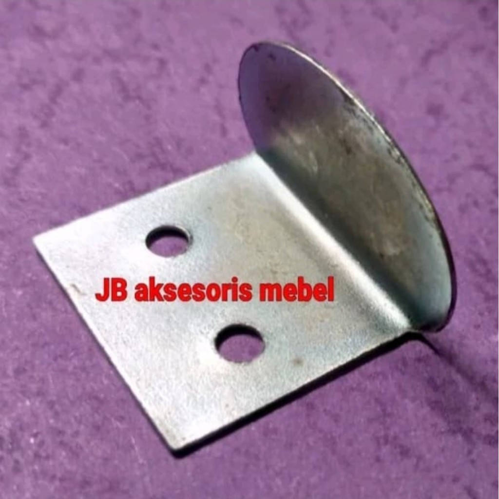 PLAT KLEM KACA CERMIN L - KLEM SIKU BESI PLAT L