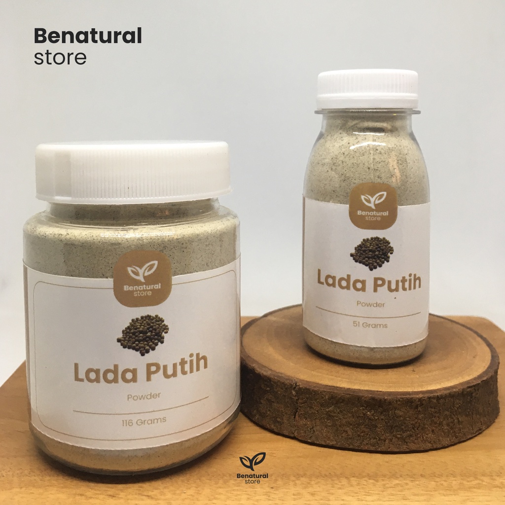 

Bumbu Lada Putih Bubuk / White Pepper / Merica Benatural Organik