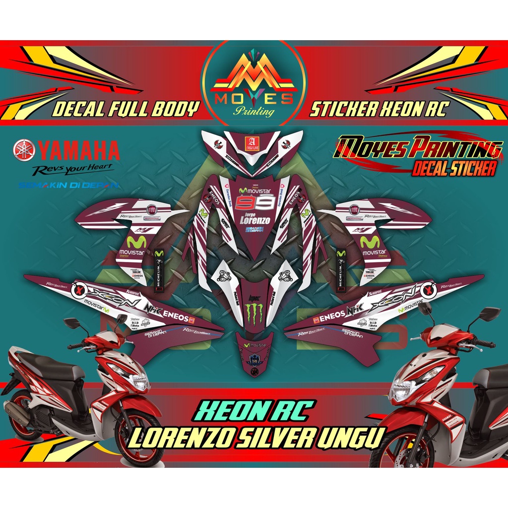 BISA COD Decal Stiker Full Body Xeon RC / KARBU Full Body - Striping Stiker Decal XEON RC Full Body 