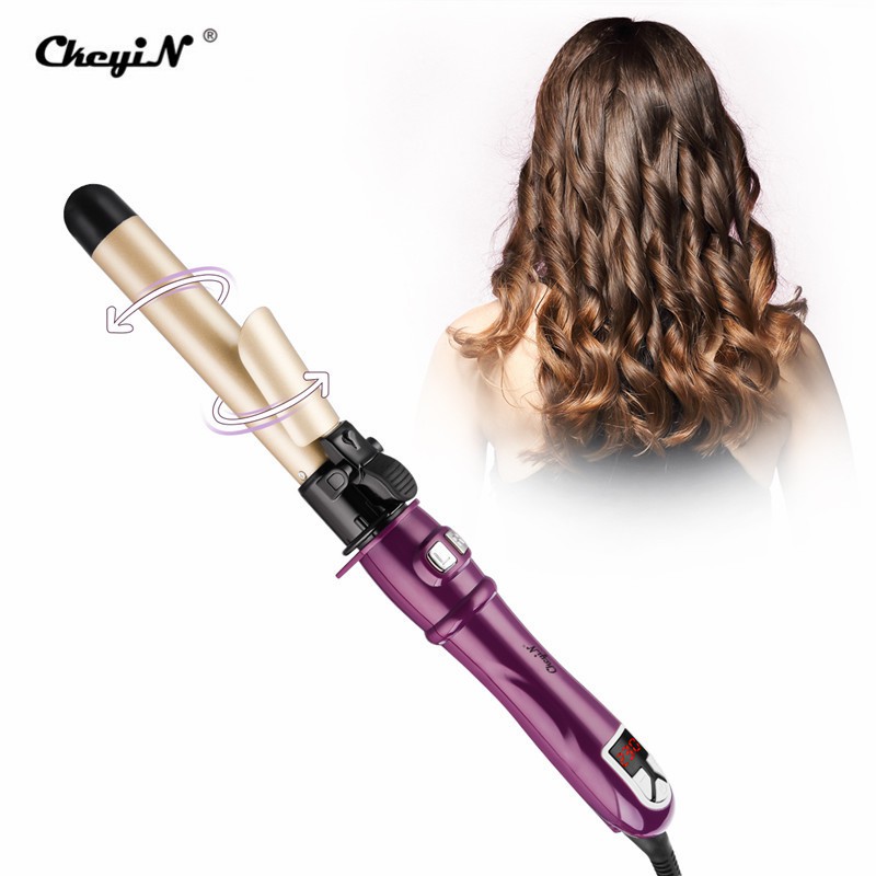 

CkeyiN Catokan Keriting Rambut Otomatis Dengan Display Lcd Temperatur Adjustable 28mm Dua Arah Hs461