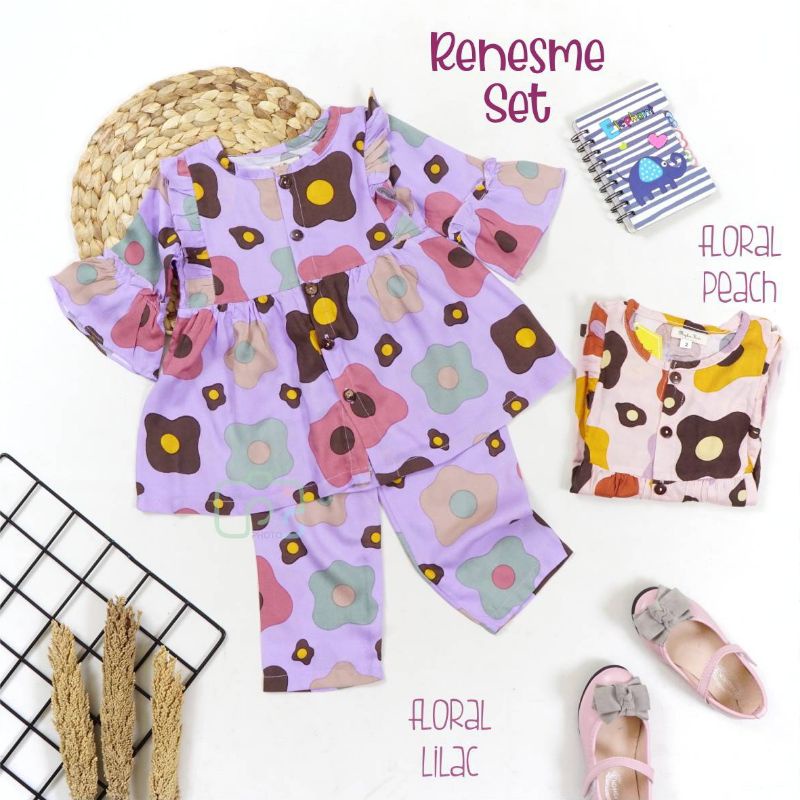 RENESME SET - setelan rayon - setelan anak perempuan