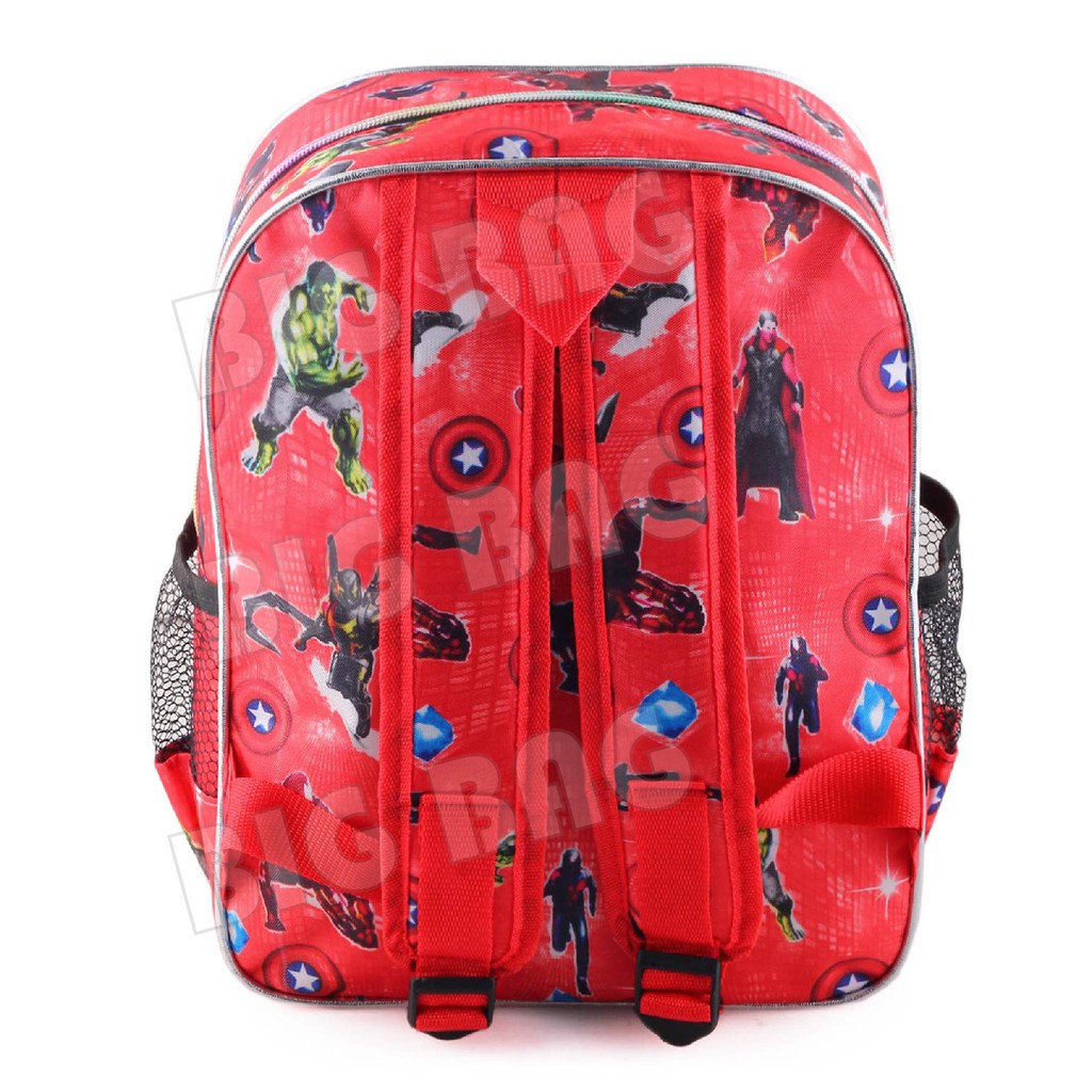 PTS - Tas Anak Laki Sequin CAPTAIN AMERICA - EXTRA - THE ULTIMATE POWER - UKURAN SD RANSEL LED TAS SEKOLAH