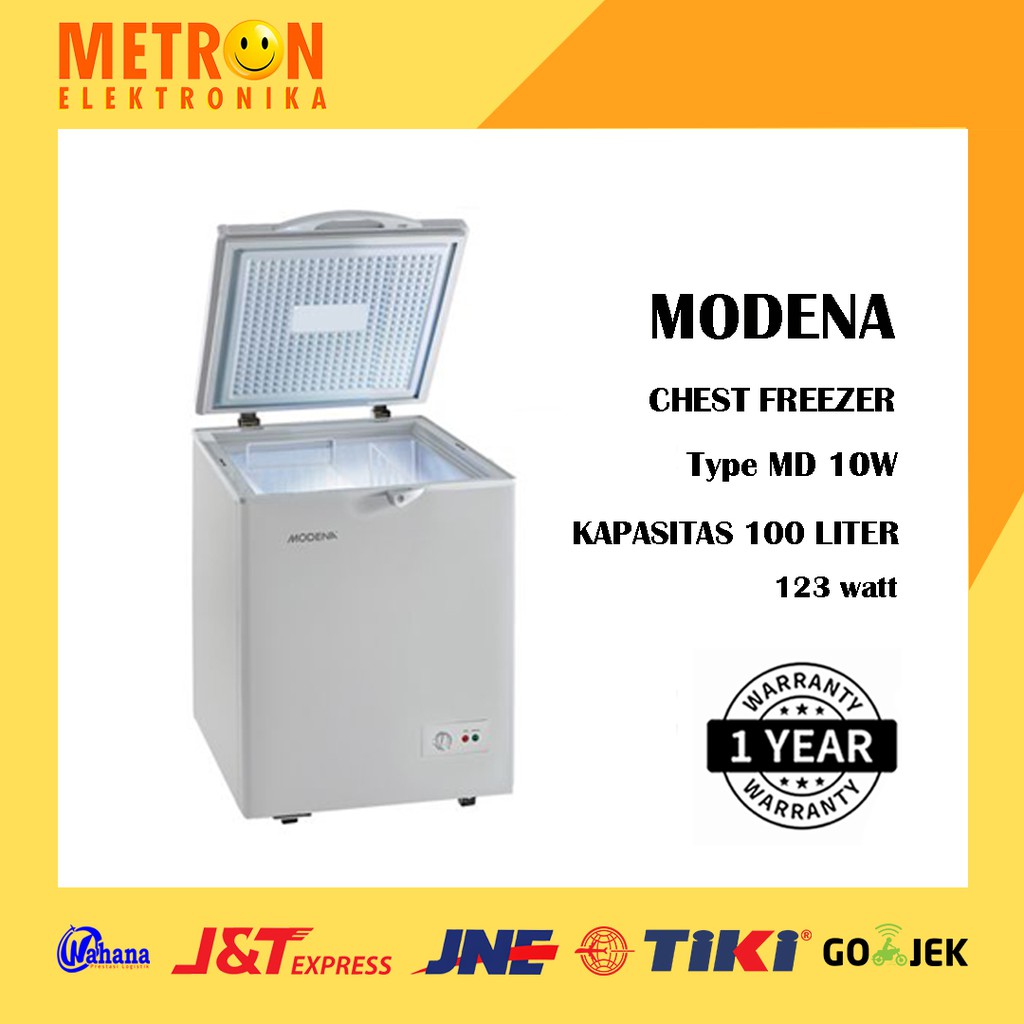 MODENA MD 10 W / WHITE CHEST FREEZER 100 LITER / MD10W