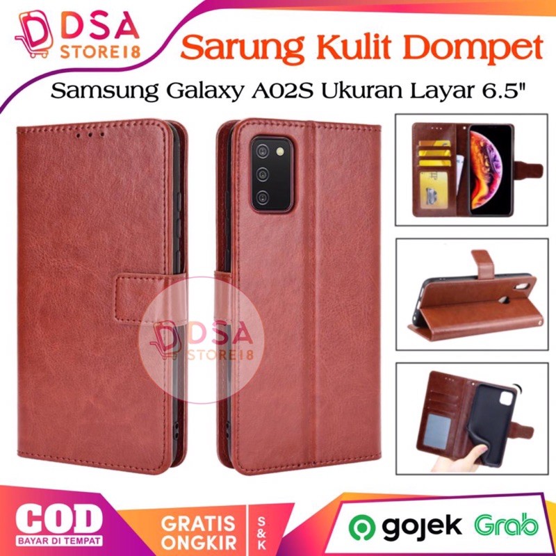 Case Samsung A02S / Casing Samsung A02S / Leather Case Flip Cover Wallet Dompet Hp Casing Kulit