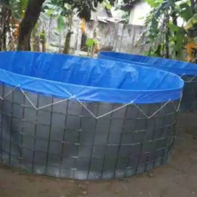 Kolam bundar / bulat D 4m T 1 ORCHID bahan semi karet