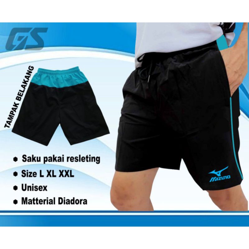 Celana pendek volyball bawahan olahraga pemain voli printing tebal unisex pria wanita