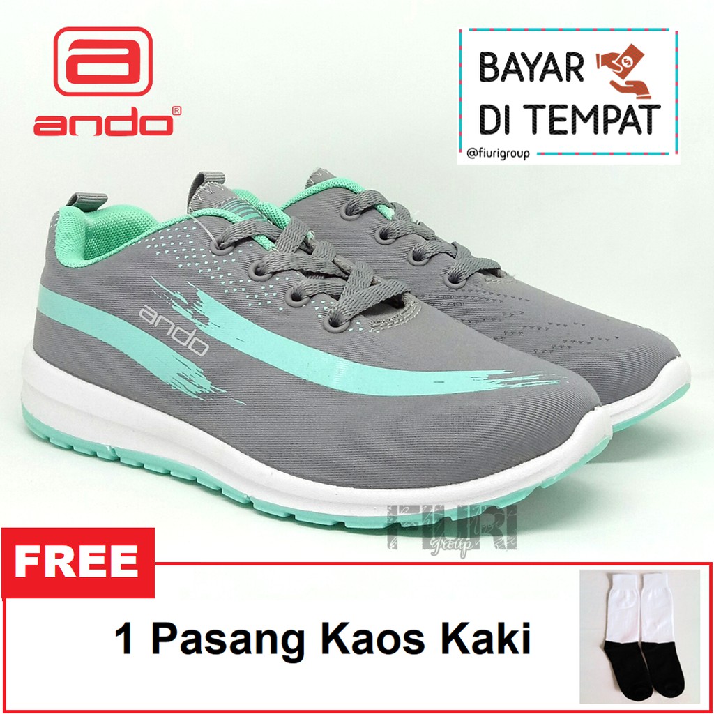 FIURI - ANDO ORIGINAL - LINDSEY 32-41 ABU-ABU TOSCA - SEPATU SNEAKERS SPORT KANVAS SOL KARET ANAK PEREMPUAN - SEPATU KETS FASHION TRENDY WANITA DEWASA - SEPATU OLAHRAGA LARI FITNES SENAM KERJA KULIAH BERTALI CEWEK MURAH PROMO DISKON BONUS KAOS KAKI