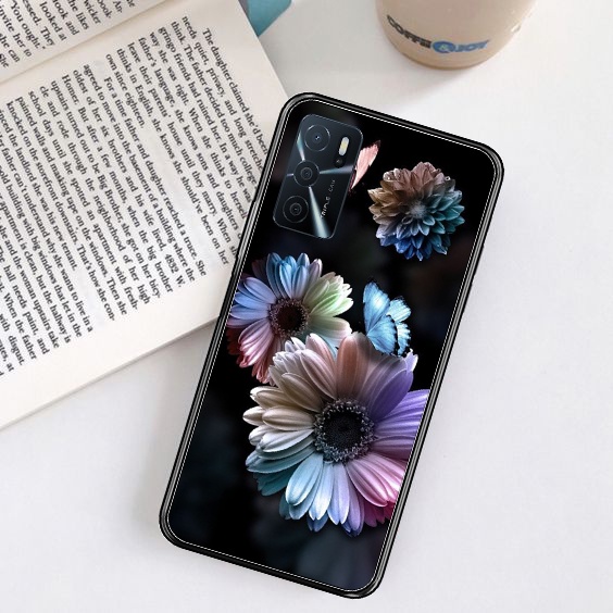 VAION MARKET oppo A16 BUTTERFLY(VMC- 08) - Hardcase 2D - Silikon Hp - Case Hp - Case Murah - Kondom 