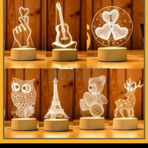 Lampu Proyektor 3d Hologram Nyala LED 7 warna Paris Tengkorak Batman