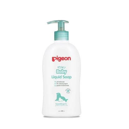 PIGEON BABY LIQUiD SOAP CHAMOMILE 400ML PUMP / PIGEON SABUN MANDI