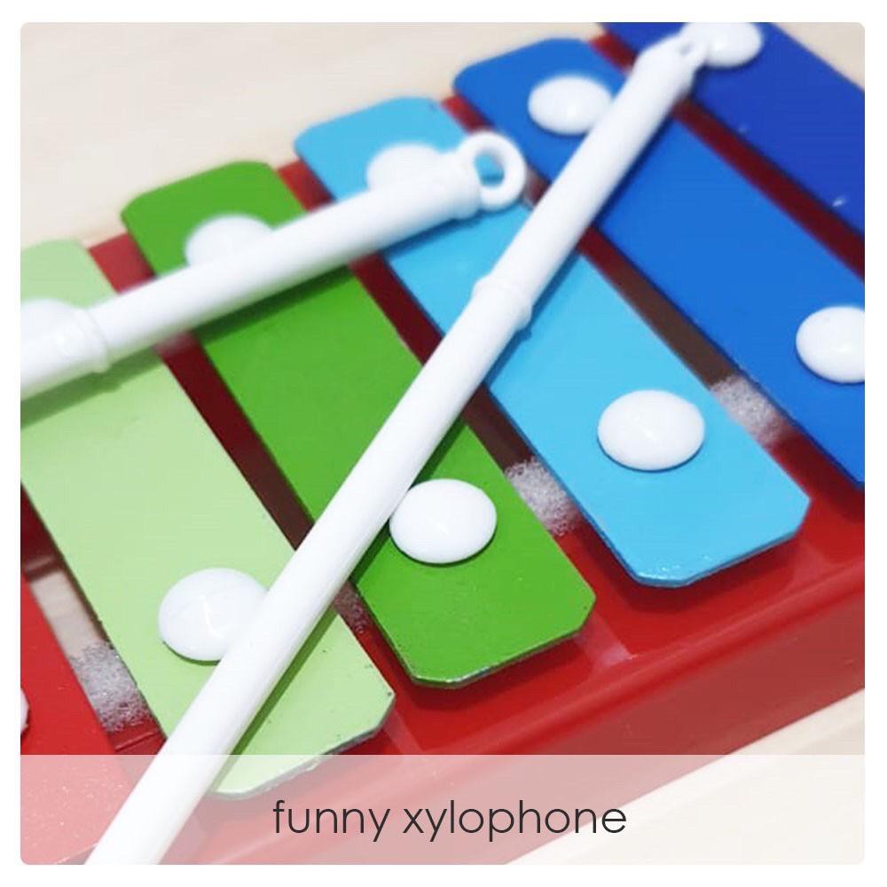 Kids Xylophone Funny Xylophone Mainan Musik Pukul Plastik