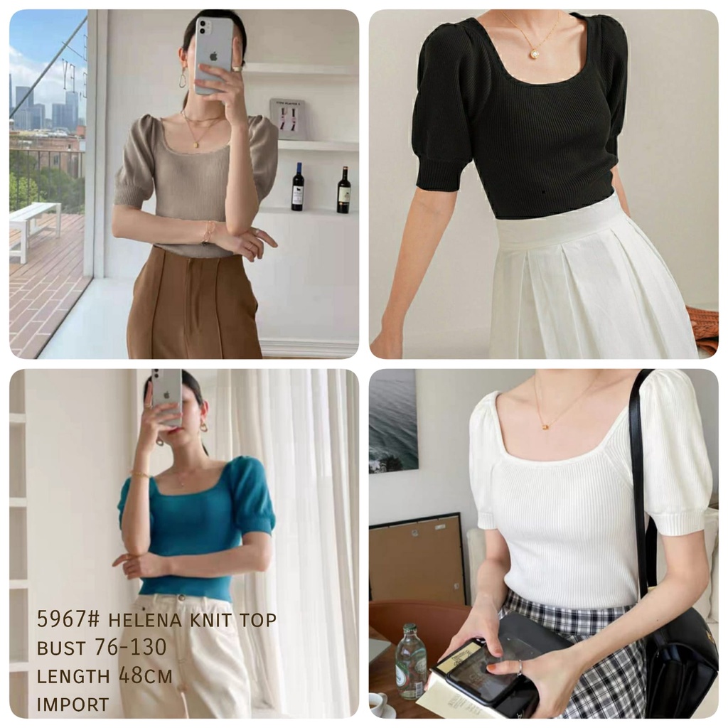 Helena Knit Top Import TM 5967 Cardigan rajut bahan import / Dress rajut import / Dress Maxi / Outer