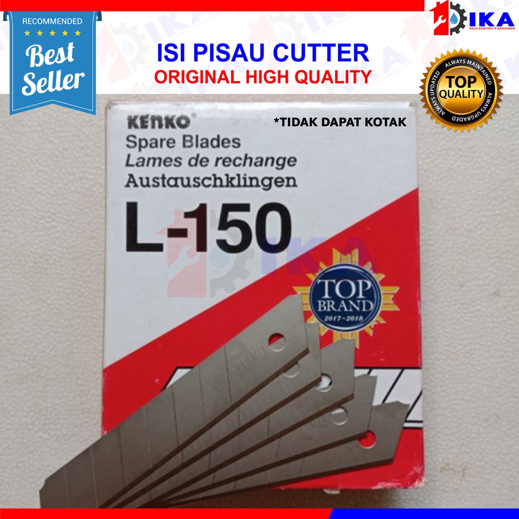 ISI MATA PISAU CUTTER  KENKO ASLI L-150 BESAR &amp; JOYKO A 100 KECIL/SILET TAJAM KUALITAS BAGUS 1KTK