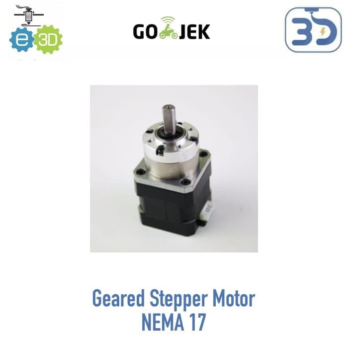 Original E3D Geared Stepper Motor NEMA 17 Motor dari UK