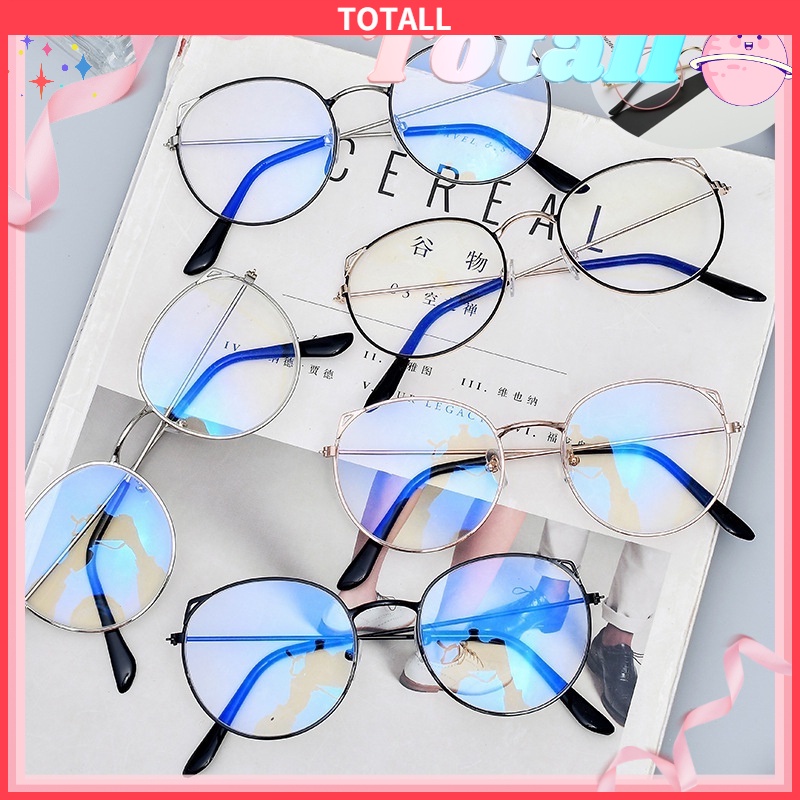 [✅READY STOCK] Kacamata Baca Frame Anti Radiasi Metal Gaya Retro Untuk Pria / Wanita Aksesoris  Penjualan Panas Mode