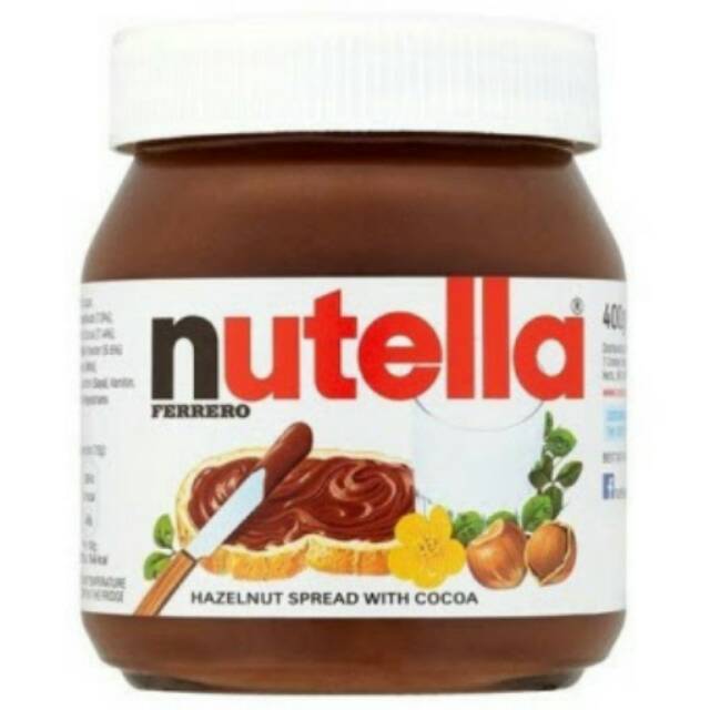 

350gr Nutella hazelnut cocoa spread botol - coklat oles roti sarapan 350gr
