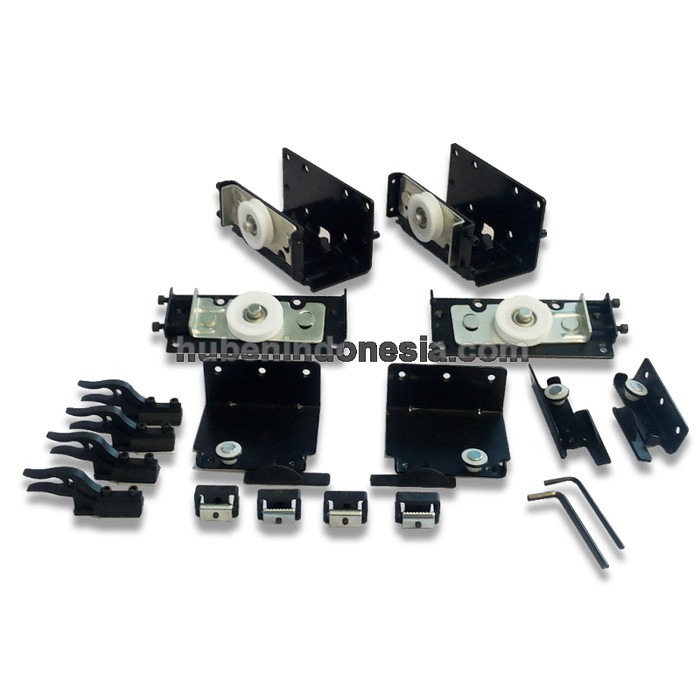 Roda Lemari 3Pintu Sliding Gantung Baju Pakaian HUBEN-YIMING