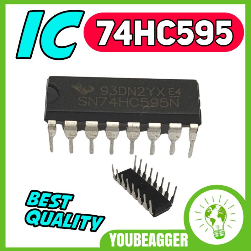 IC 74HC595 DIP IC 8 STAGE SERIAL