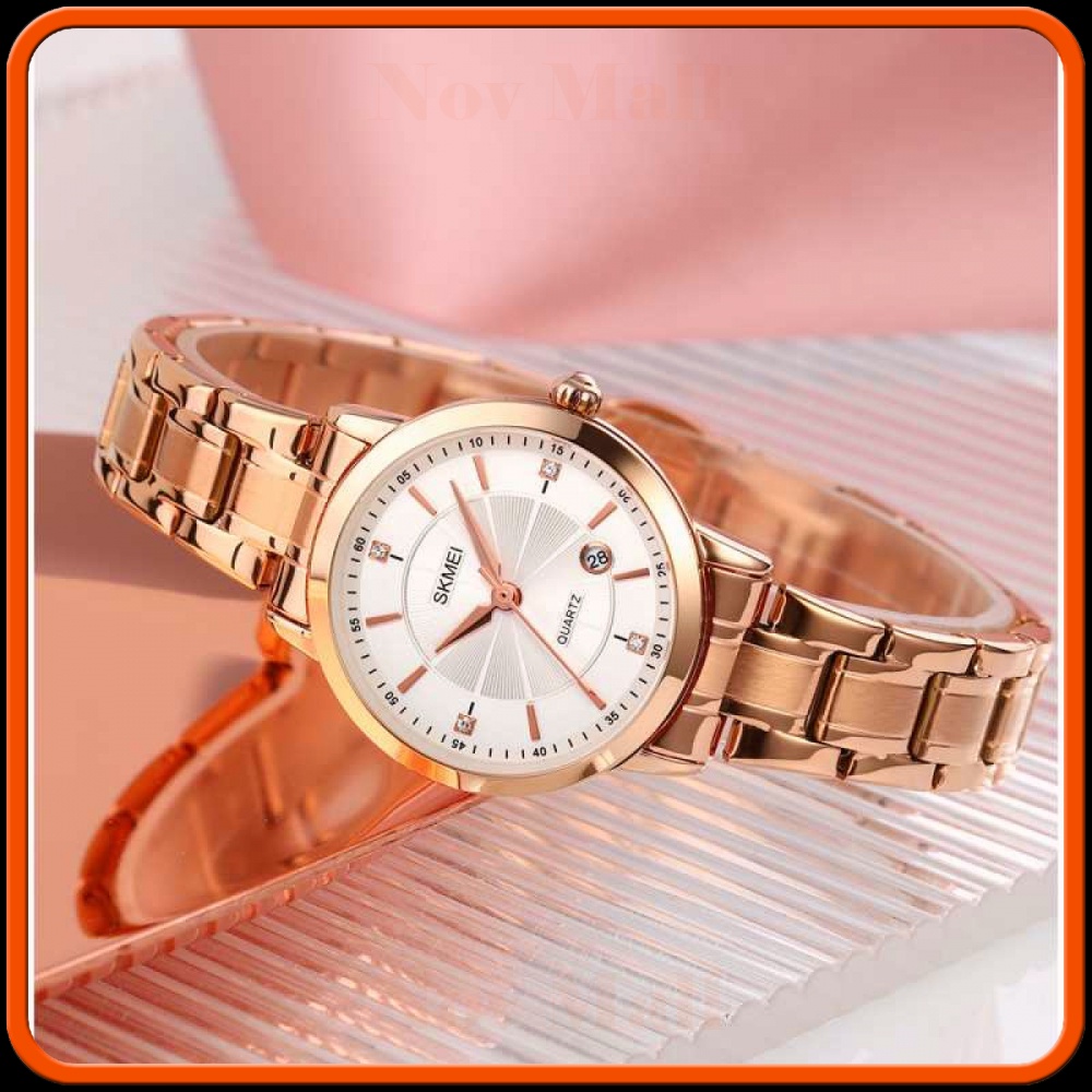 SKMEI Jam Tangan Analog Wanita Strap Stainless Steel - 1819