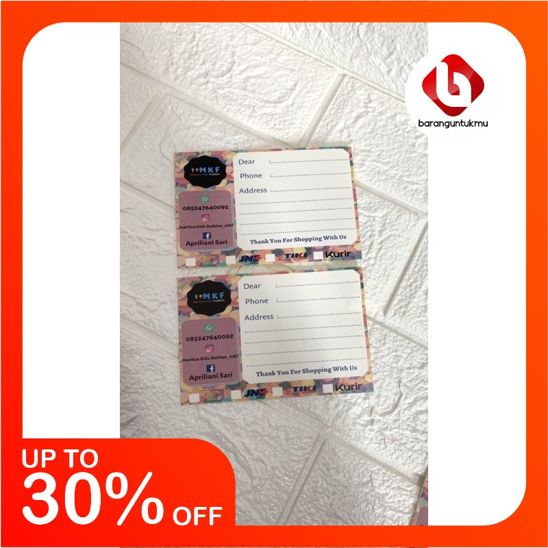 

GIANTPALACE STICKER PENGIRIMAN MURAH