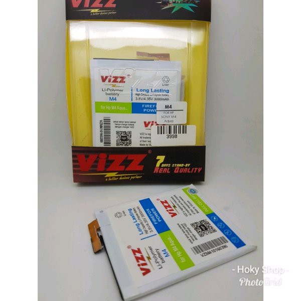 Battery Batre Baterai Vizz Sony Xperia M4 M4 Aqua DUAL E2303 E2333 AGPB014-A001 LIS1576ERPC