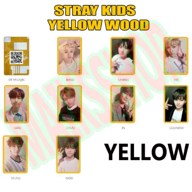 Stray Kids Cle 2 Yellow Wood Photocard Kpop