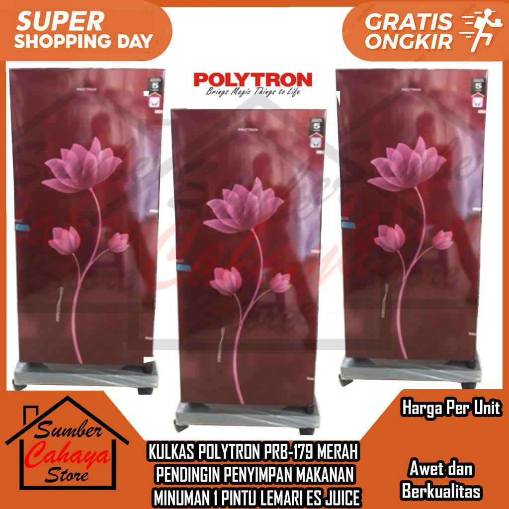[Instan] LEMARI ES ICE POLYTRON PRB-179 PEMBEKU PENGAWET MAKANAN NUGGET SOSIS BUMBU KULKAS 1 PINTU D
