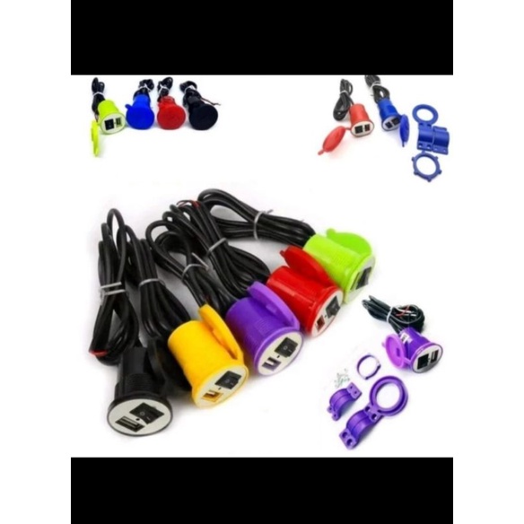 alat cas aki motor port usb