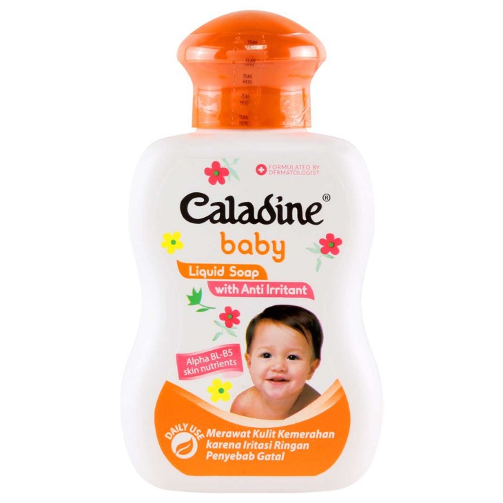 Caladine Baby Liquid Soap Bottle 200ml - Sabun Mandi Bayi Cair 200 ml