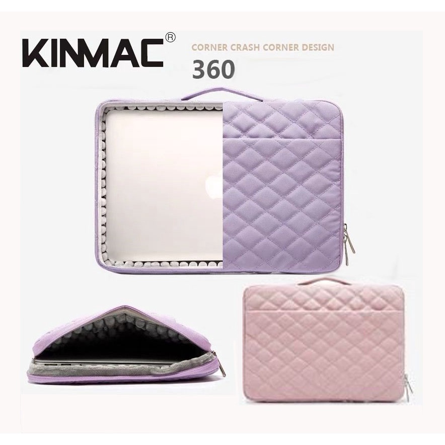 tas laptop Kinmac handstrap Embroidery 360°Protective Waterproof Laptop Case Sleeve 13 14 15 16inch