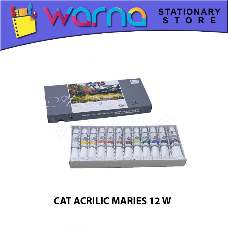 

CAT ACRILIC COLOR MARIES 12 WARNA