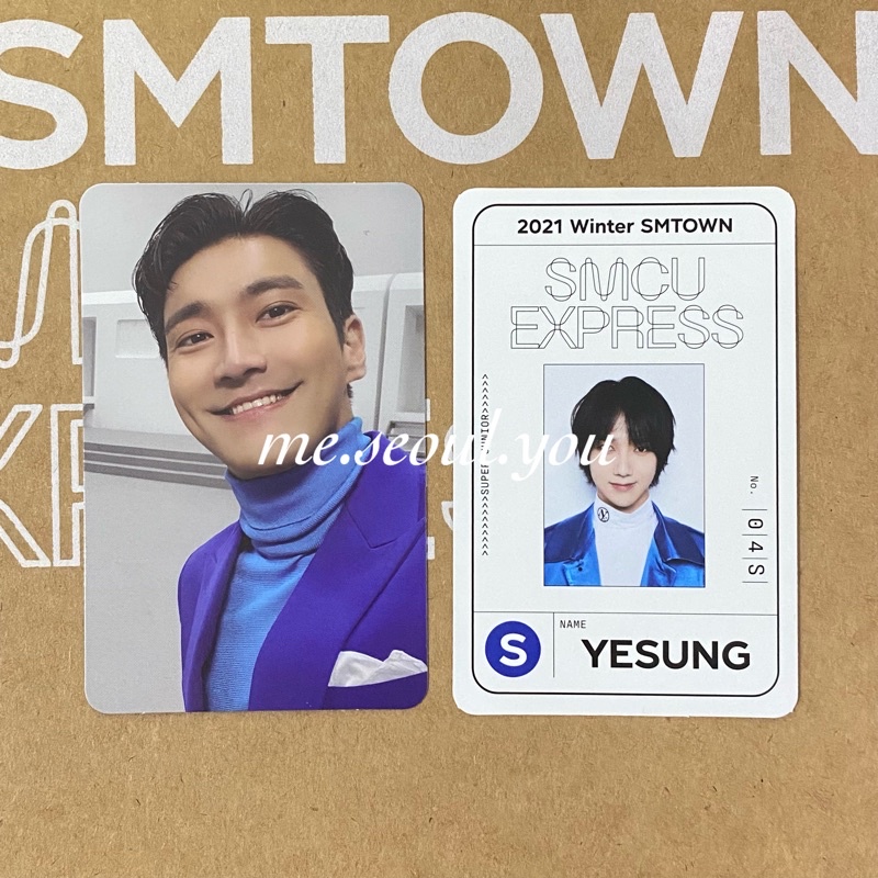[READY] SUPER JUNIOR SIWON YESUNG PHOTOCARD PC PASSCARD SMCU EXPRESS ALBUM