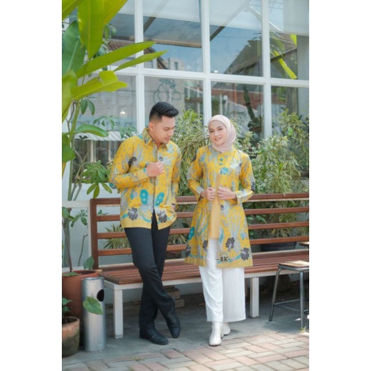 ATASAN BATIK COUPLE MODERN BLUS KEMEJA HEM LENGAN PENDEK BUSUI FRIENDLY MOTIF Jena ||ATASAN KERJA||SERAGAM KERJA (M-L-XL-XXL)