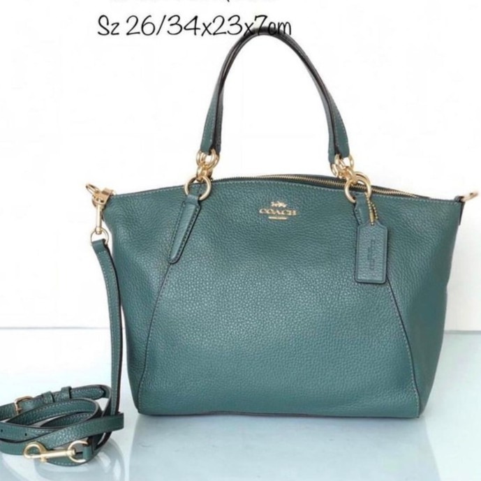 Original  Authentic Coach Kelsey Small Dark Turquoise