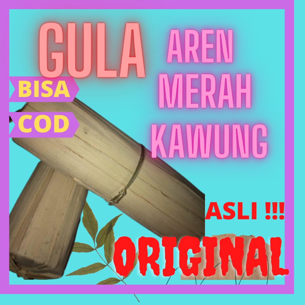 

Gula merah aren asli keras padat bungkus paros daun kawung murah manis bersih original