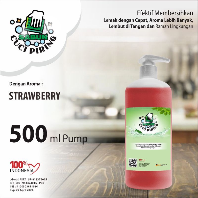 Sabun Cuci Piring aneka aroma kemassn pump 500 ml