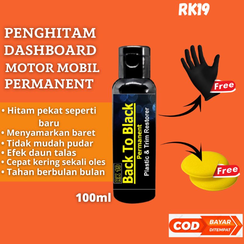 Penghitam Body Motor / Mobil Permanen by RK19 BACK TO BLACK