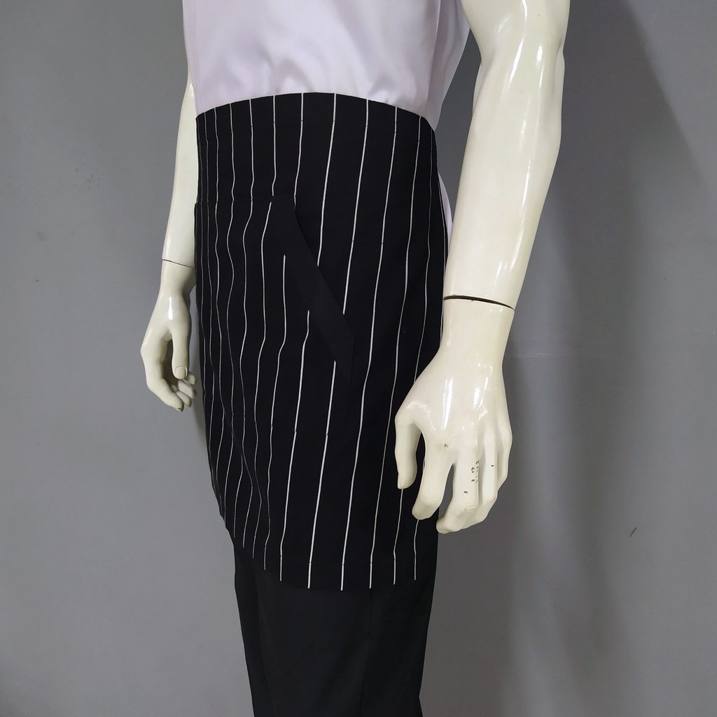 Chef Wear Apron / Celemek Pendek STRIPE B