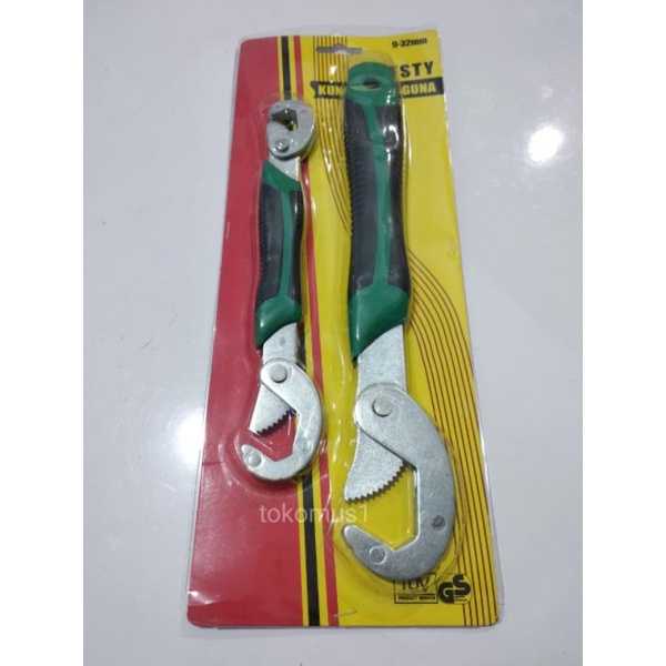 Snap n Grip Kunci Set Serbaguna Ring Pas Adjustable Wrench 9-32 mm