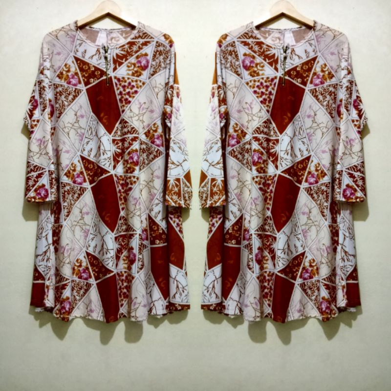 TUNIK 01 SUPER JUMBO JERSEY KOREA ATASAN WANITA LD 120-160 PB 105/ATASAN WANITA DEWASA KEKINIAN