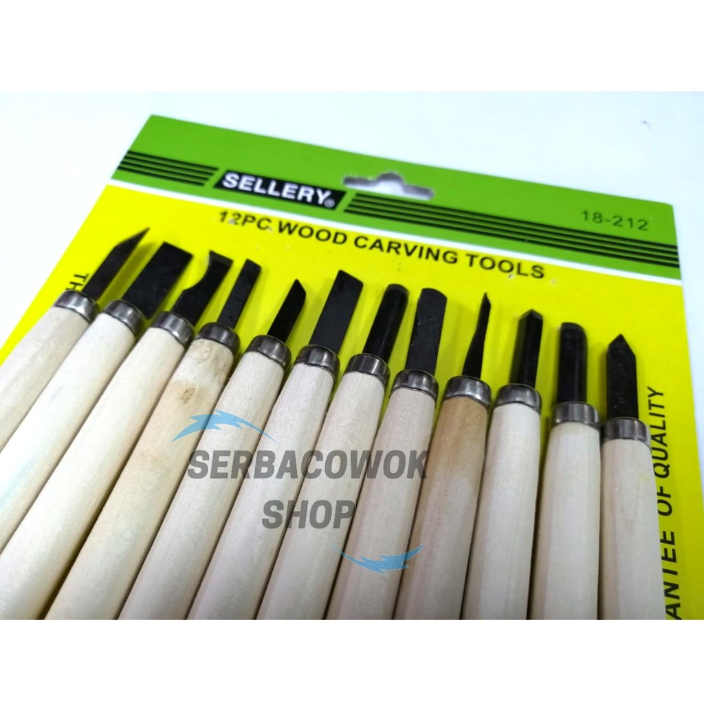 Pisau Ukir Pahat Kayu Sellery Hobby Knife Wood Carving 12 pcs Termurah