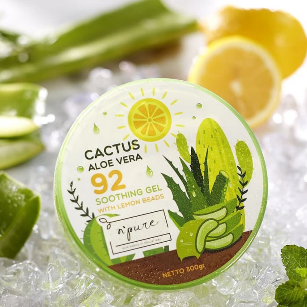 [ FREE GIFT ] NPURE Cactus Aloe Vera Soothing Gel 100 ml (Tube Travel Size)