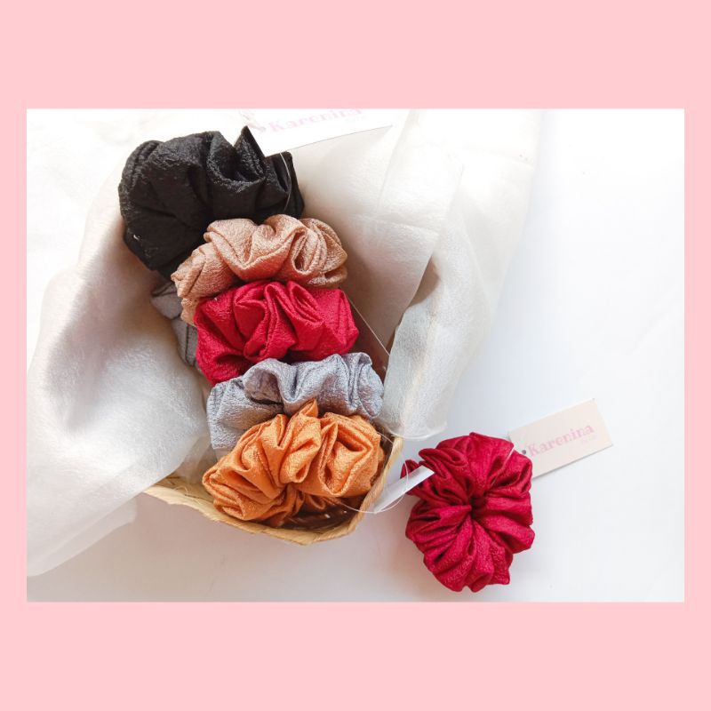 Scrunchie Ikat Rambut Katun