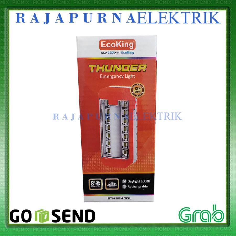 ECOKING Lampu Emergency Darurat LED 3W WATT THUNDER ETH8840DL ORIGINAL