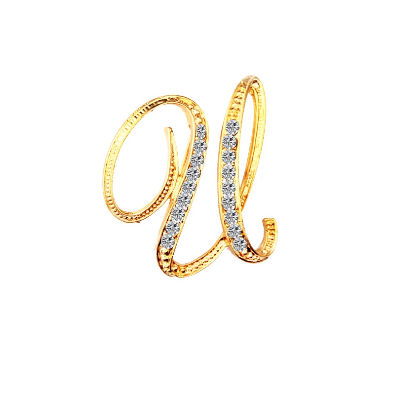 MURMURE.ID | GOLD BROS HURUF ALFABET TUSPIN HIJAB BROS NAMA JILBAB WARNA GOLD PART 2 JW026-GOLD U