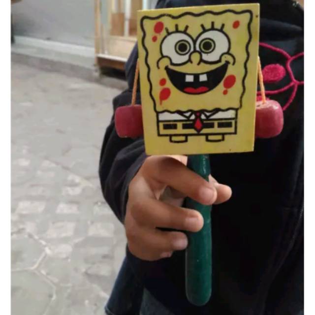 (BISA COD) MAINAN TRADISIONAL OTHOK-OTHOK SPONGEBOB - OTOK-OTOK SOUVENIR KHAS JOGJA