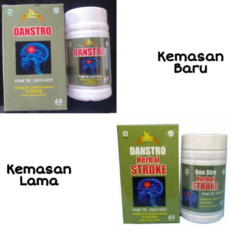 Danstro Original Obat Herbal Ampuh mengatasi Stroke dan Gejalanya isi 60 Kapsul