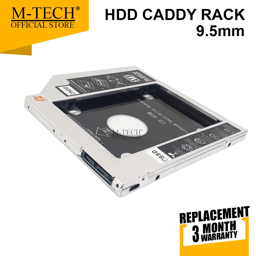 M-TECH ORIGINAL SSD HDD Caddy 9.5mm Slim For Notebook