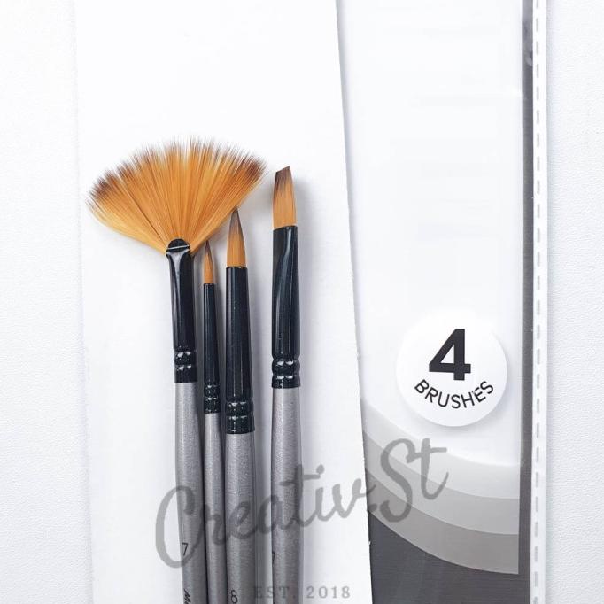 

PROMO Kuas Lukis Set Mont Marte Gallery Series Paint Brush BMHS0010 4 Kuas