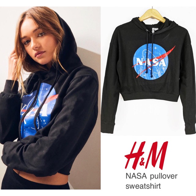 CROP HOODIE NASA